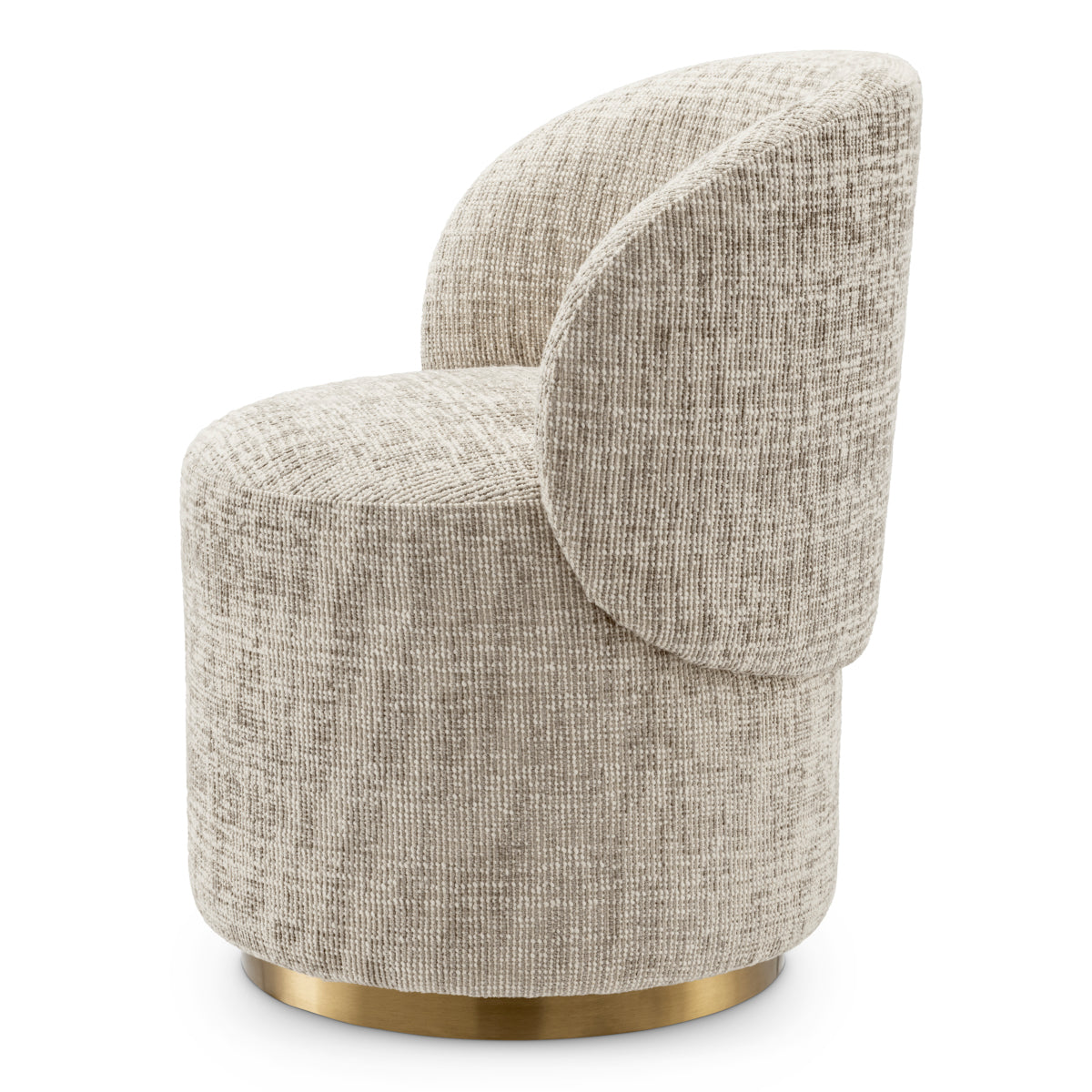Beige Swivel Dining Chair Greer