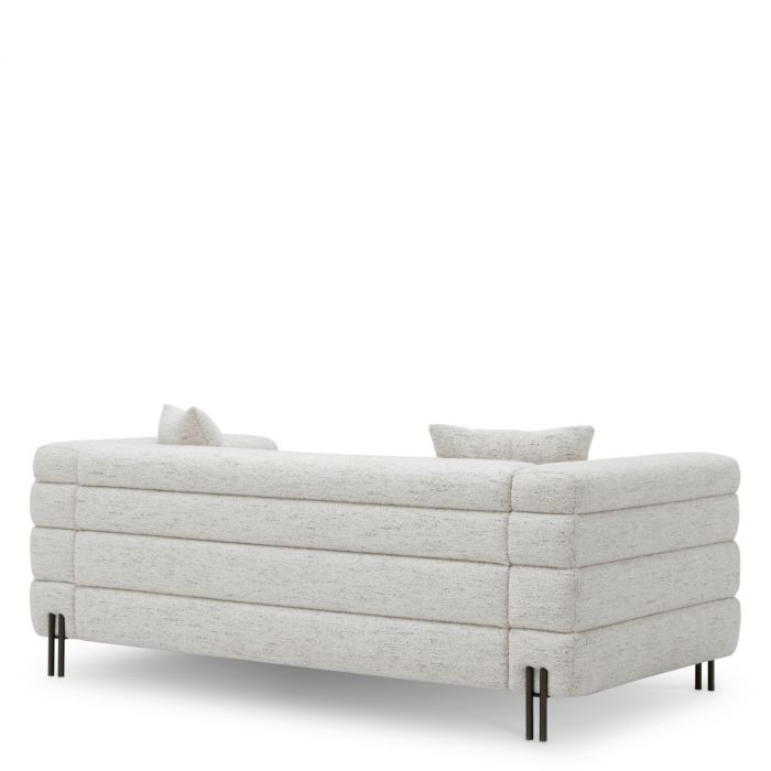 Sofa York S seashell off-white bronze finish