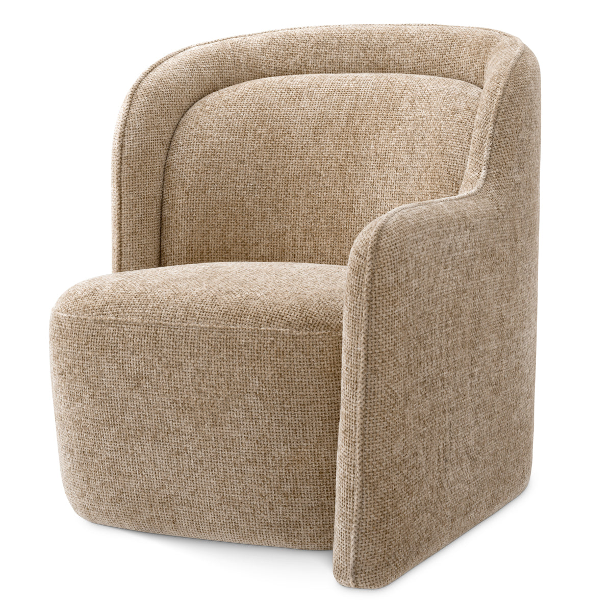 Lyssa Sand Upholstered Right Armchair Barrier