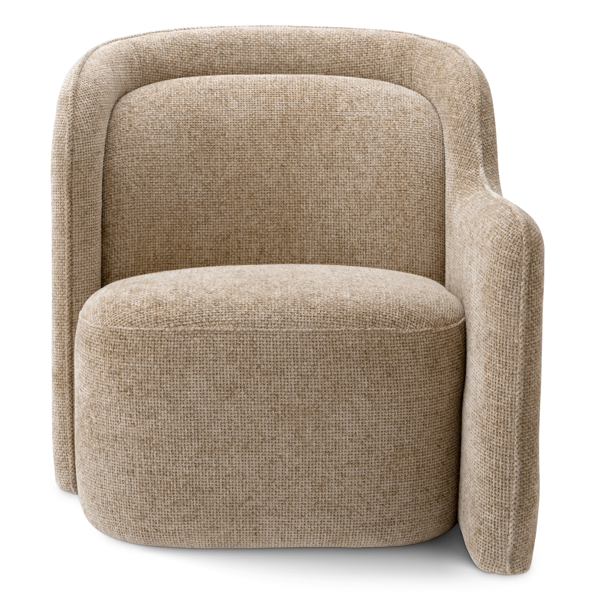 Lyssa Sand Upholstered Right Armchair Barrier