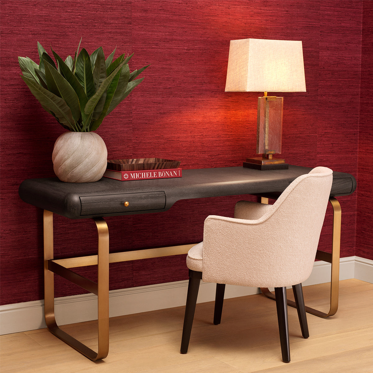 Ecru Fabric Dining Chair Lavinia | Eichholtzmh.com