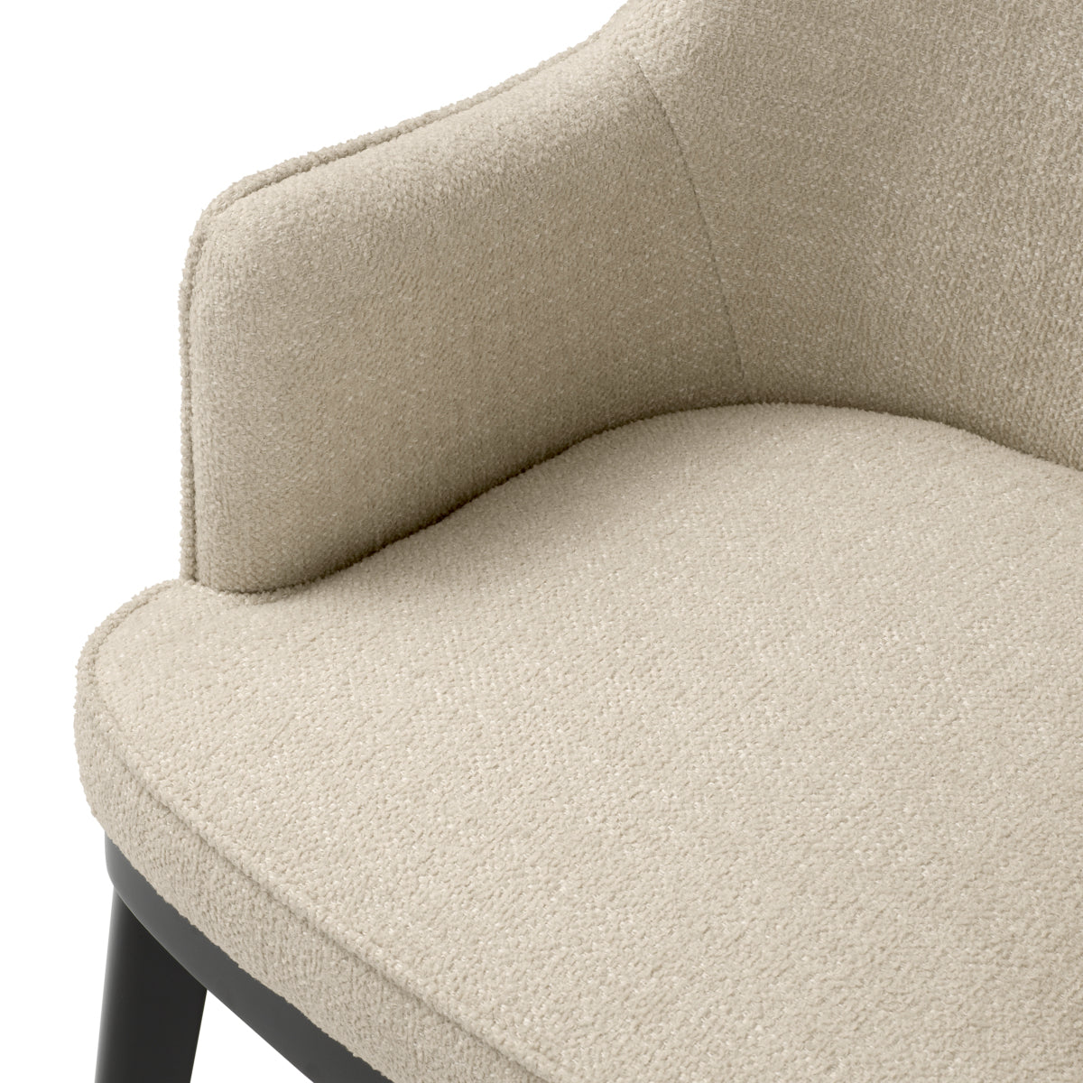 Ecru Fabric Dining Chair Lavinia | Eichholtzmh.com