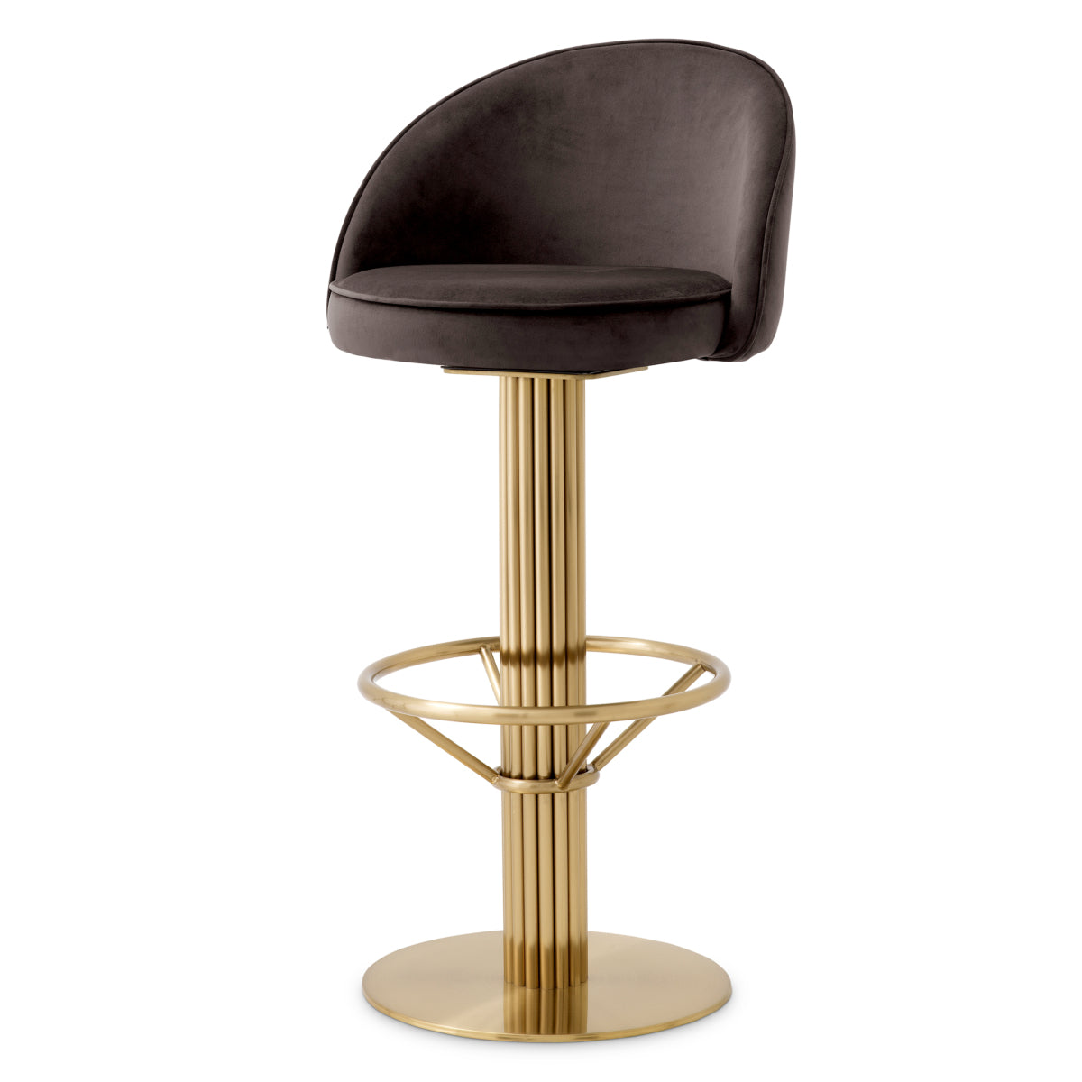 Gray Velvet Bar Stool Dorland | Eichholtzmh.com