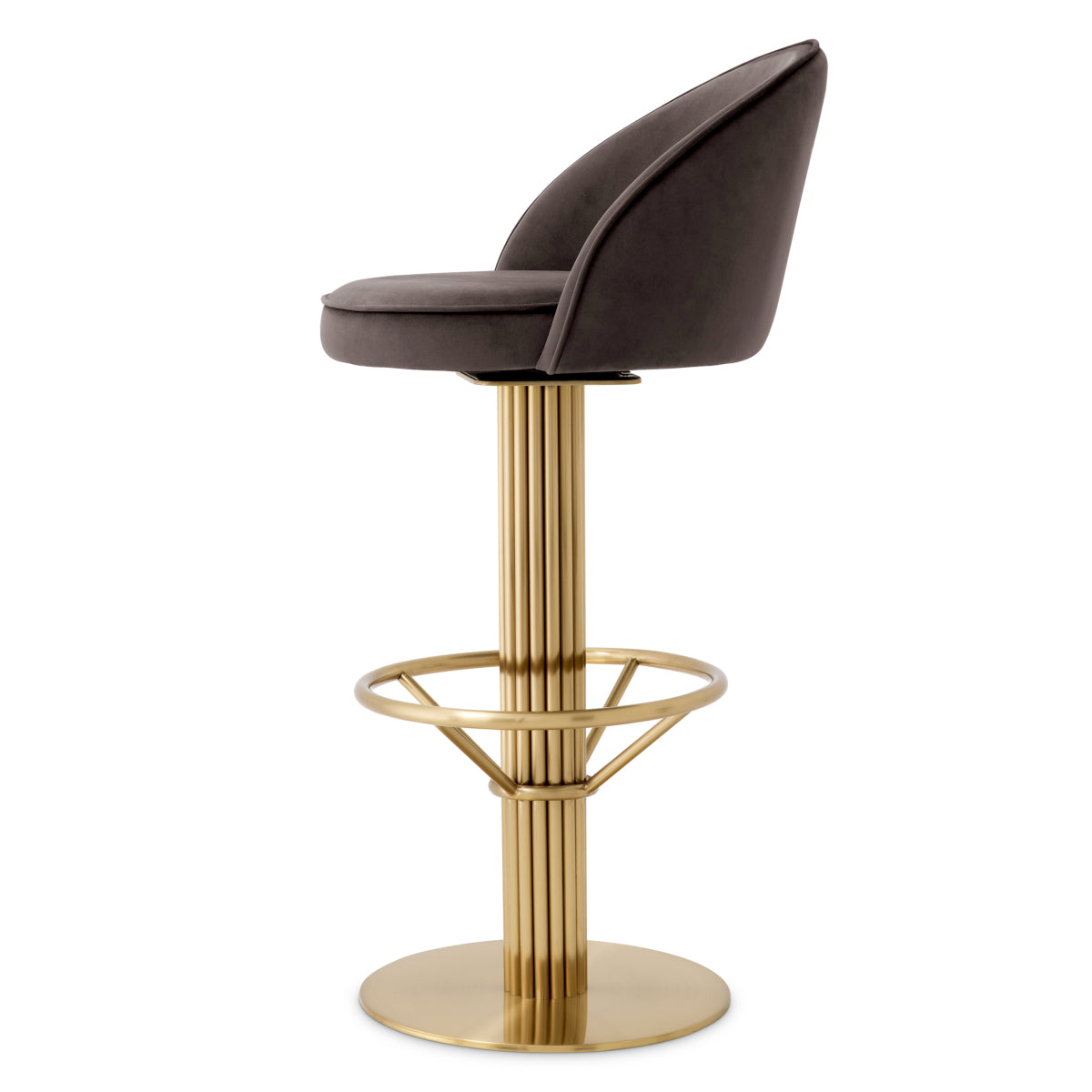 Gray Velvet Bar Stool Dorland | Eichholtzmh.com