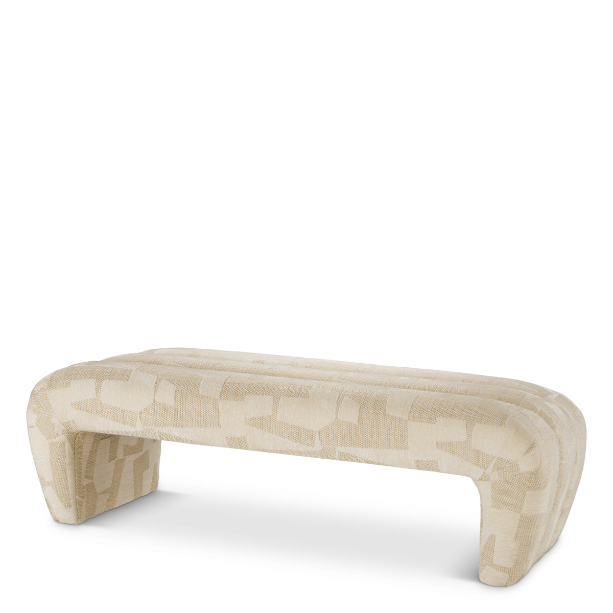 Brooklyn Sand Upholstered Bench Eastborne | Eichholtzmh.com