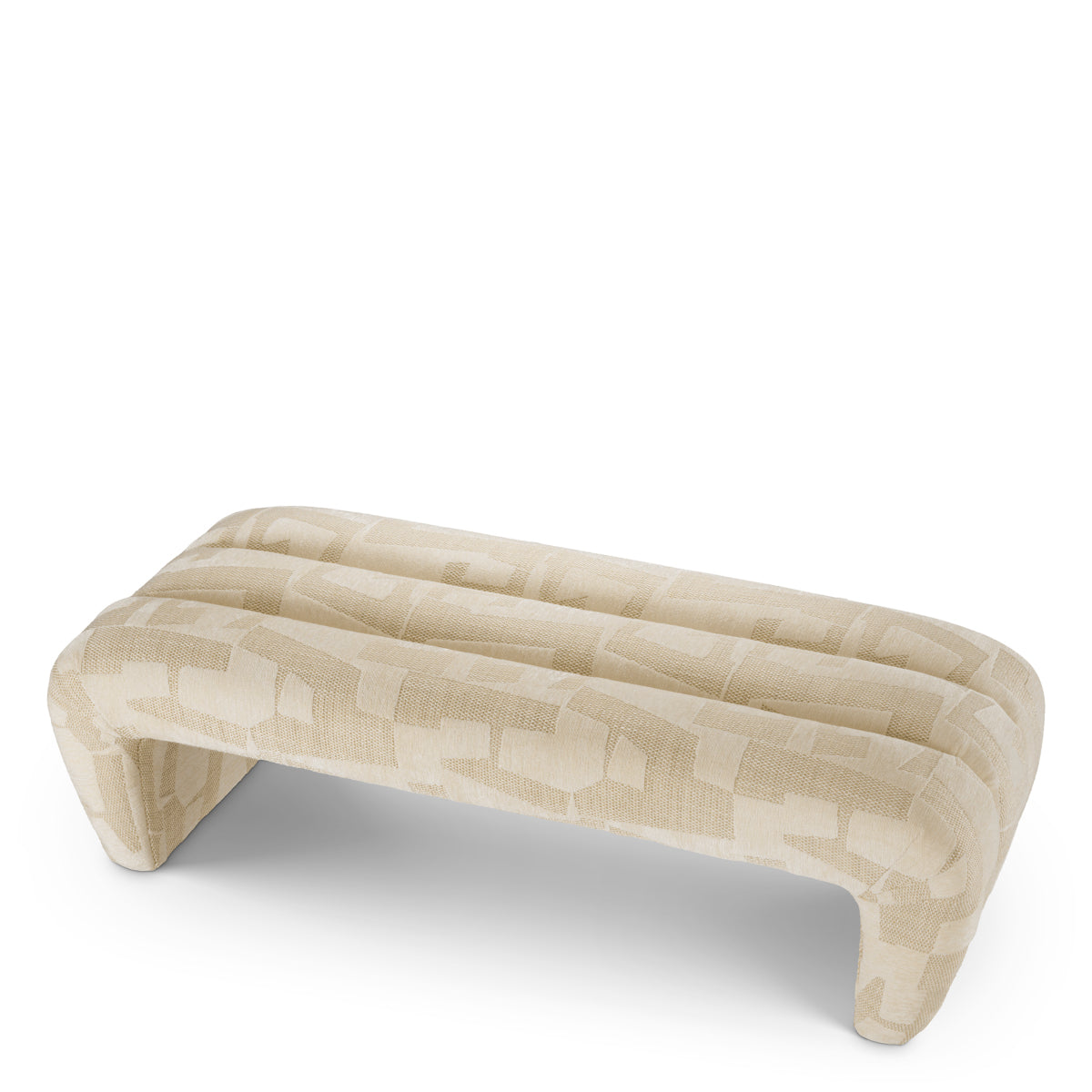Brooklyn Sand Upholstered Bench Eastborne | Eichholtzmh.com