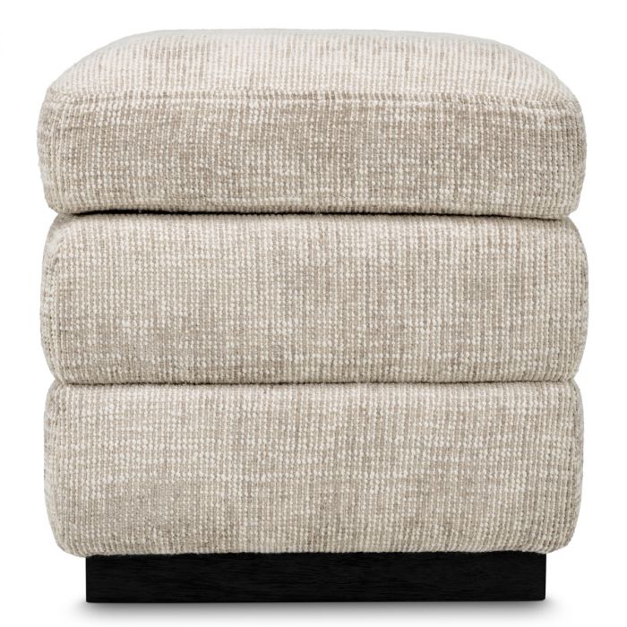 Stool Valmont creststone beige ebony finish