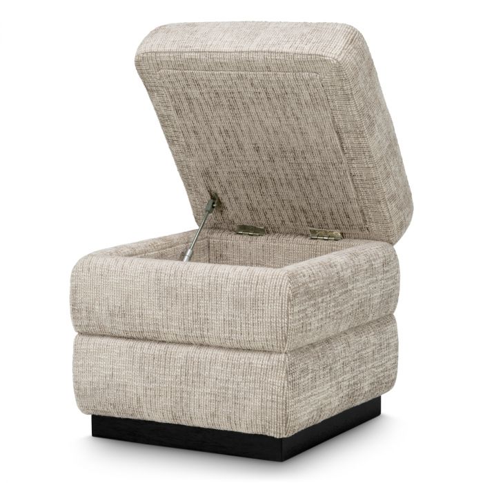 Stool Valmont creststone beige ebony finish