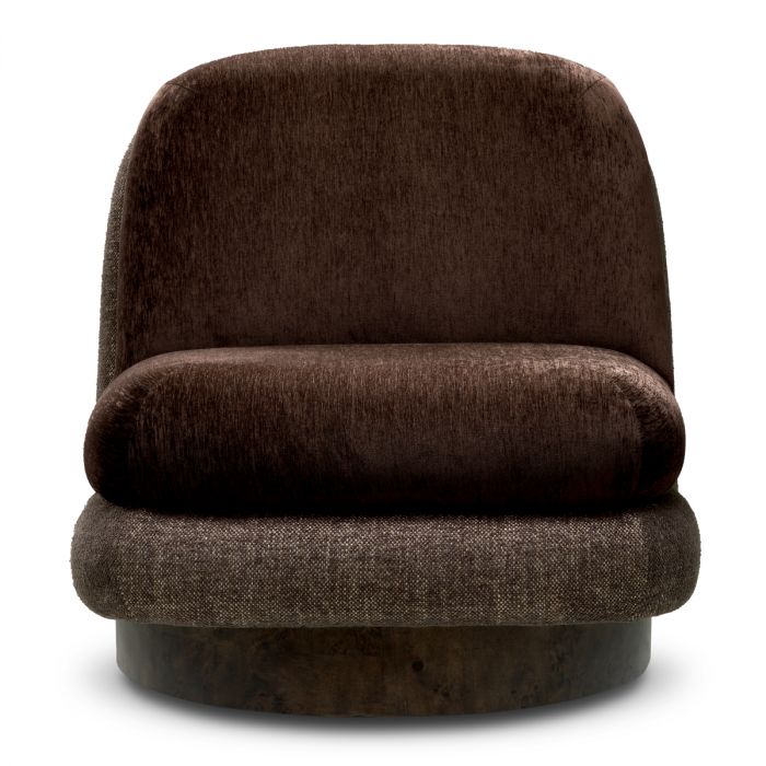 Swivel Chair Galiano bayard brown renato brown dark brown mappa burl veneer