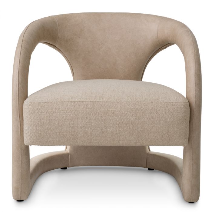 Chair Voletta faux leather valente beige renato ecru