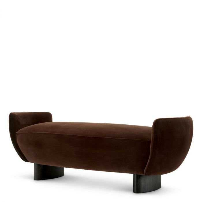 Bench Stirling sonoma brown velvet