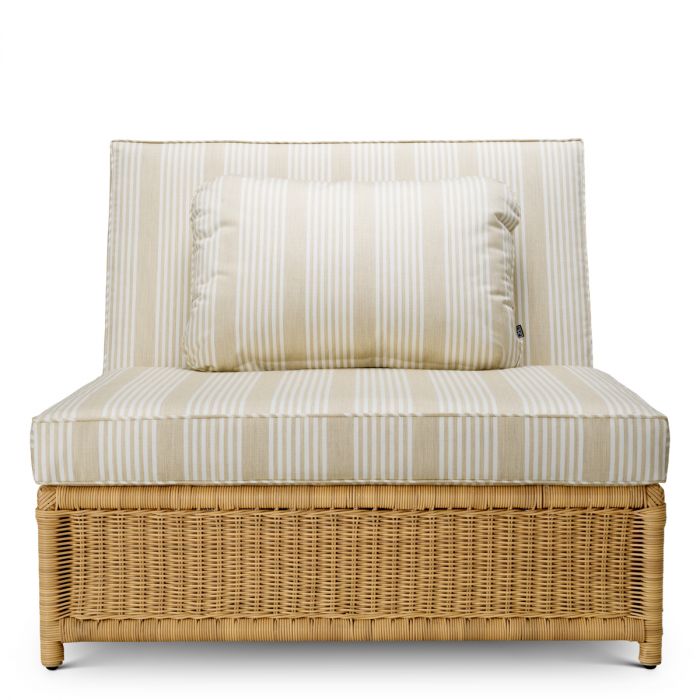 Outdoor Modular Chair Hampton faux rattan saville beige