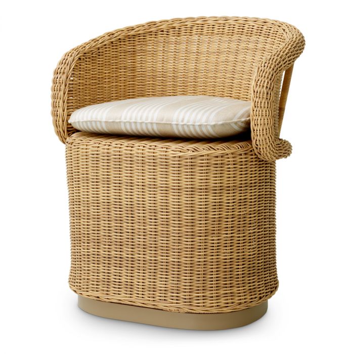 Outdoor Dining Chair San Remo faux rattan saville beige
