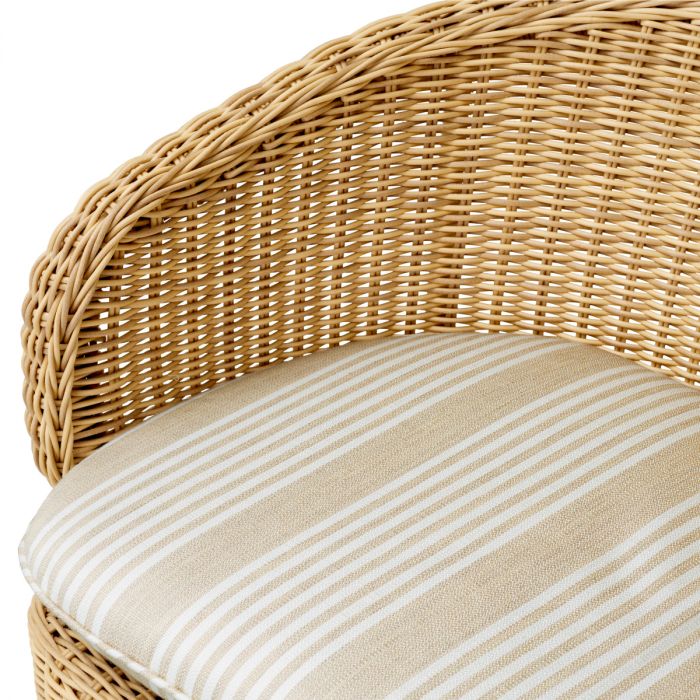 Outdoor Dining Chair San Remo faux rattan saville beige