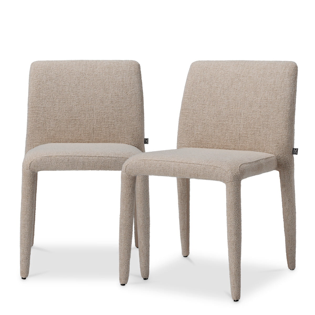 Off-white Upholstered Dining Chairs (2) Leiza