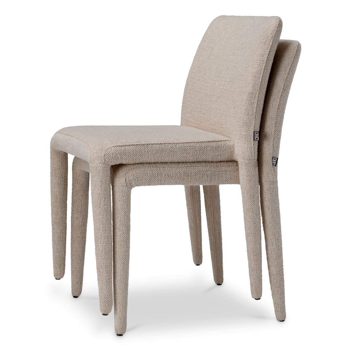 Off-white Upholstered Dining Chairs (2) Leiza