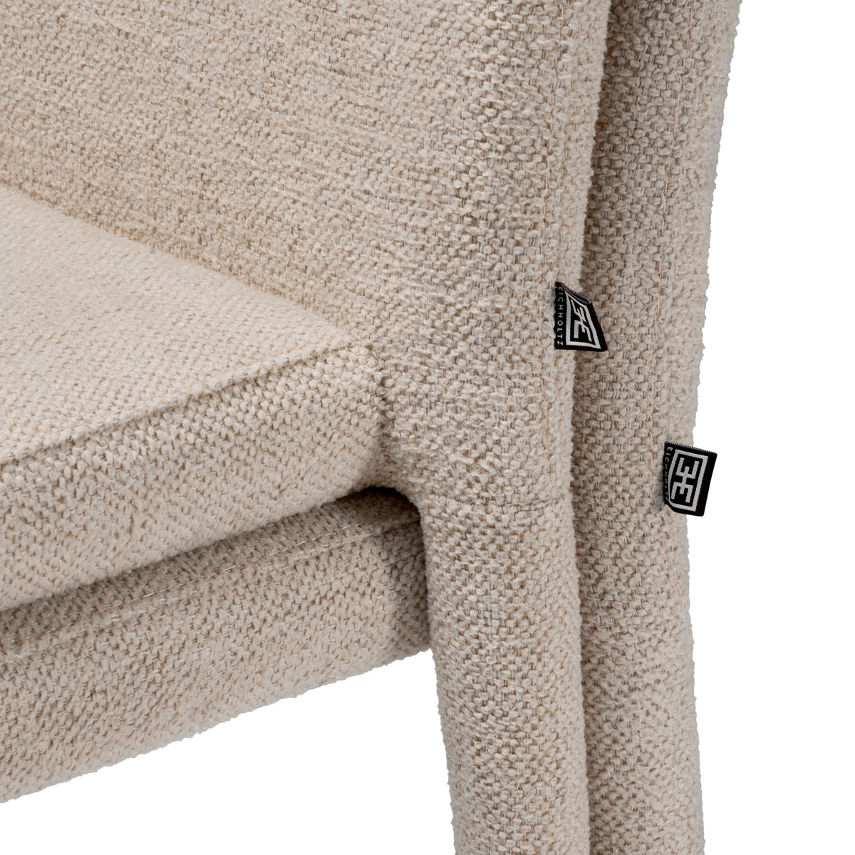 Off-white Upholstered Dining Chairs (2) Leiza