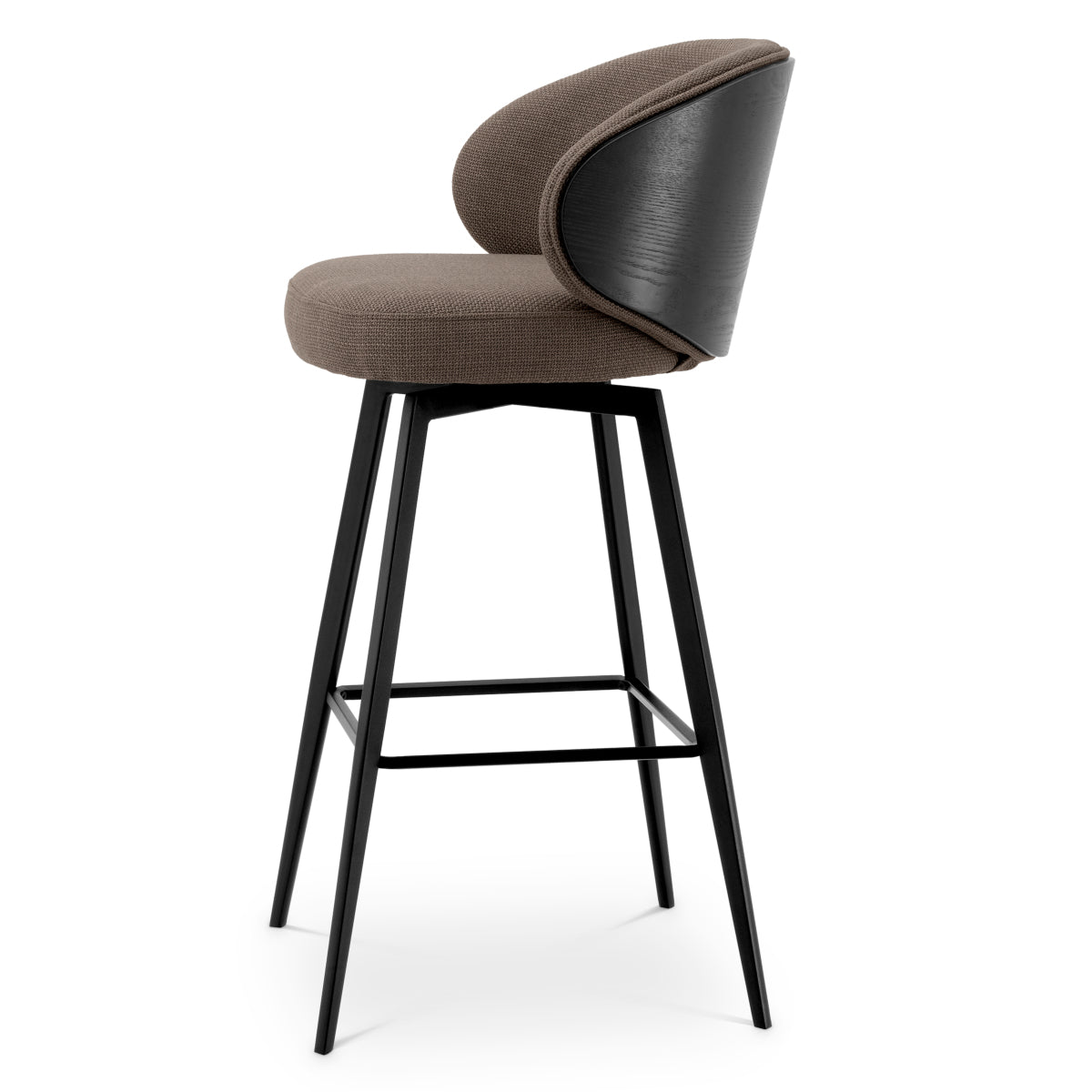 Gray Fabric Bar Stool Camerota