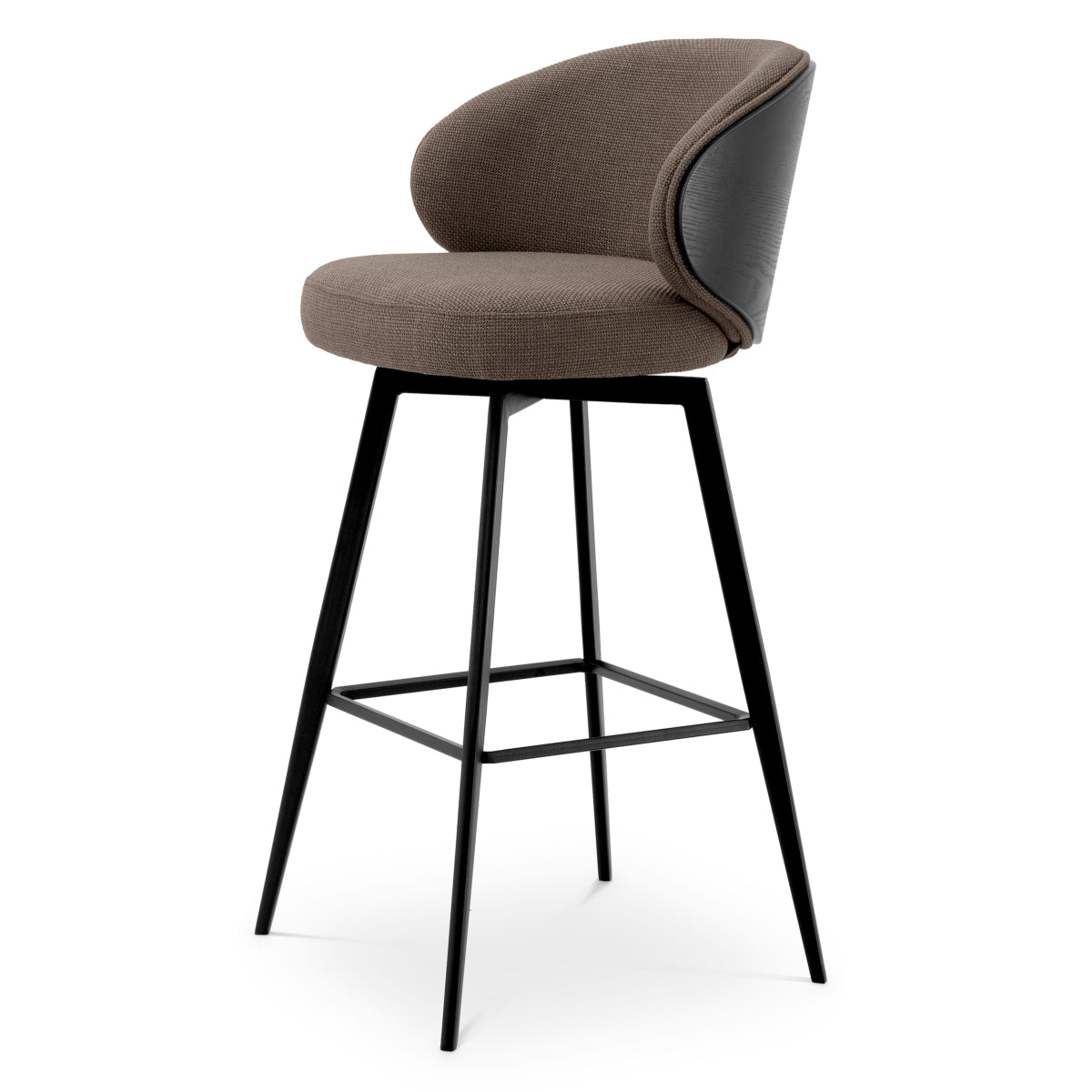 Gray Fabric Bar Stool Camerota