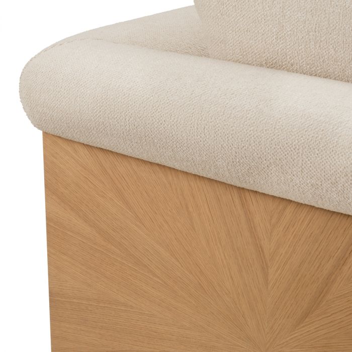 Chair Amadeo natural oak veneer renato ecru