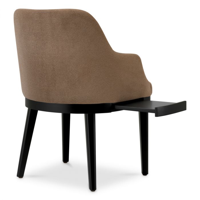 Dining Chair Costa with shelf sabino brown