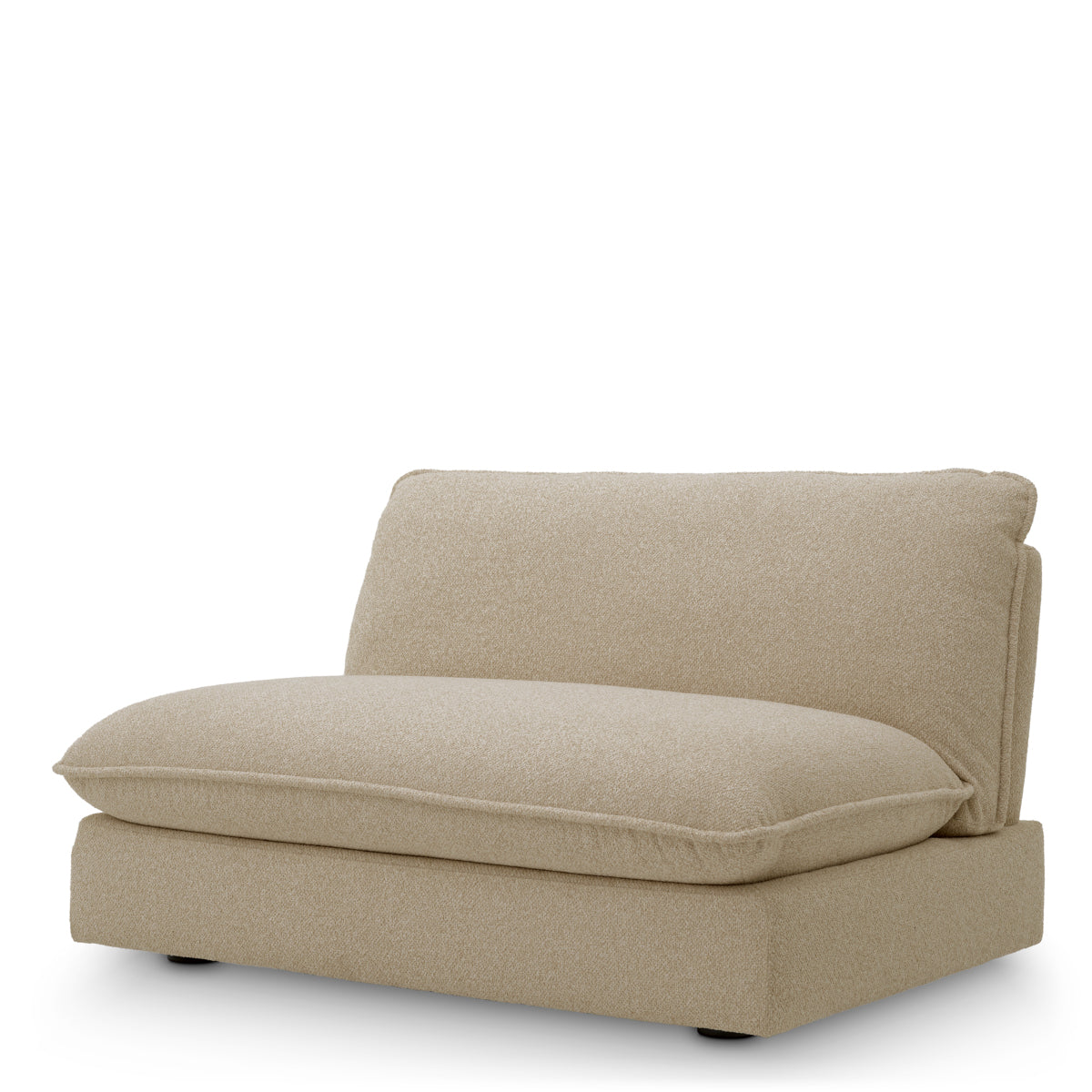 Beige Upholstered Modular Sofa Cresson