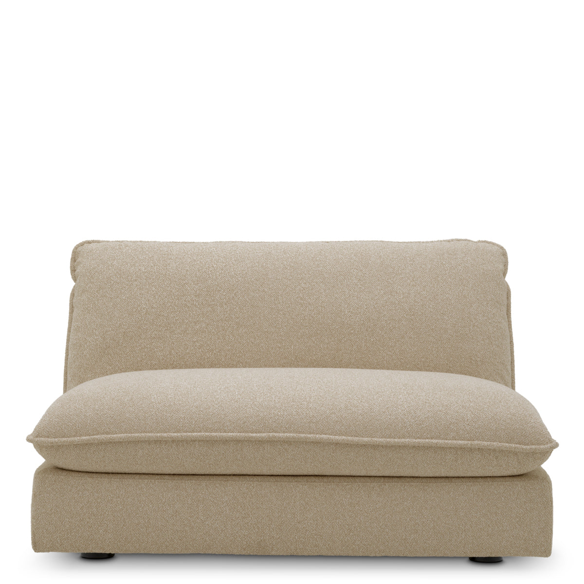 Beige Upholstered Modular Sofa Cresson