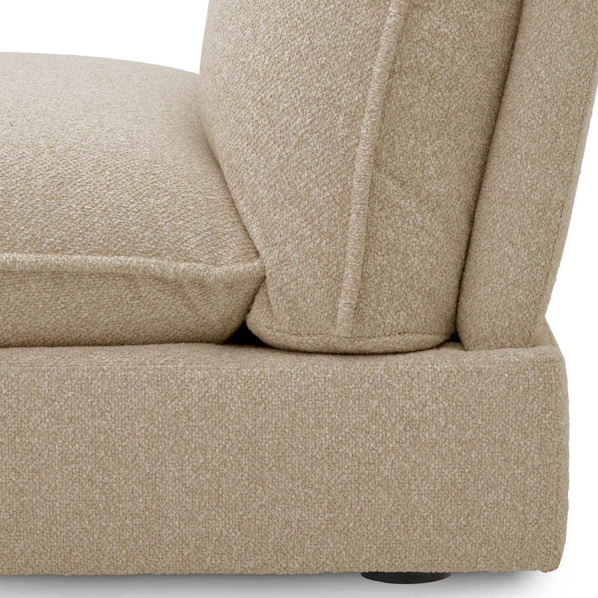 Beige Upholstered Modular Sofa Cresson