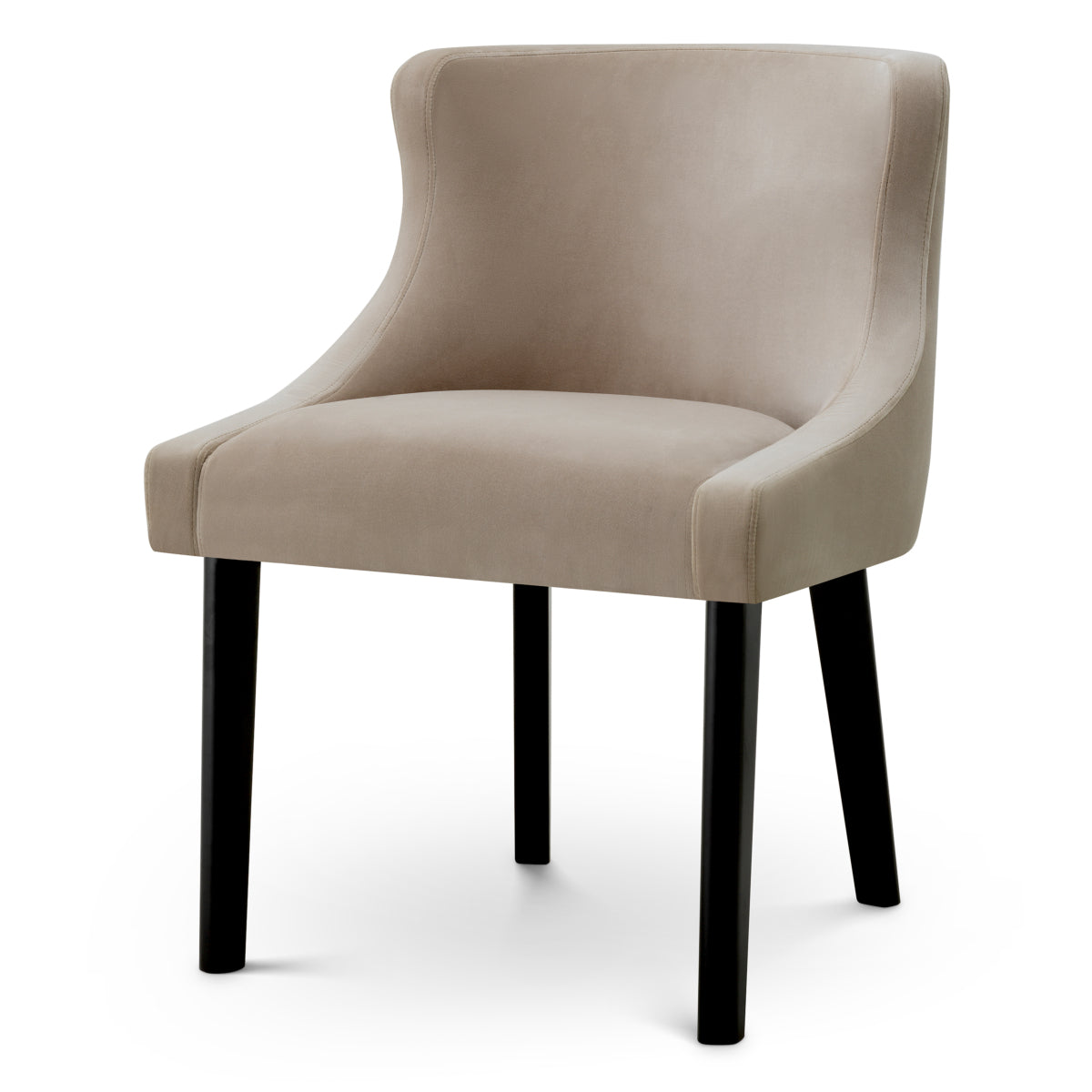 Brown Velvet Dining Chair Chavelle