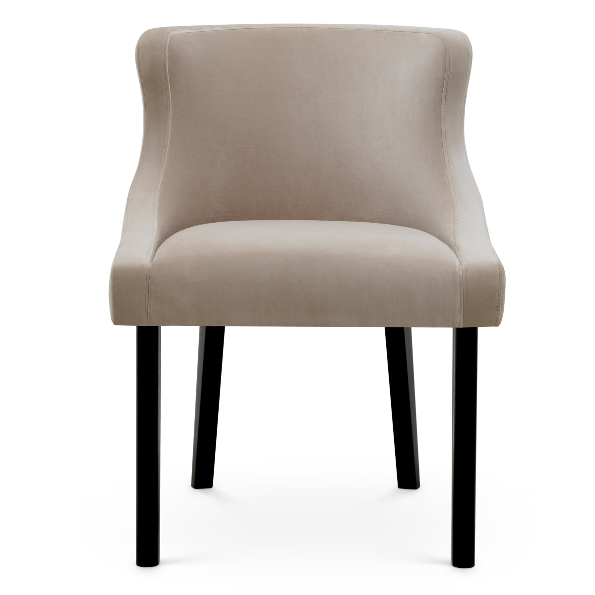 Brown Velvet Dining Chair Chavelle