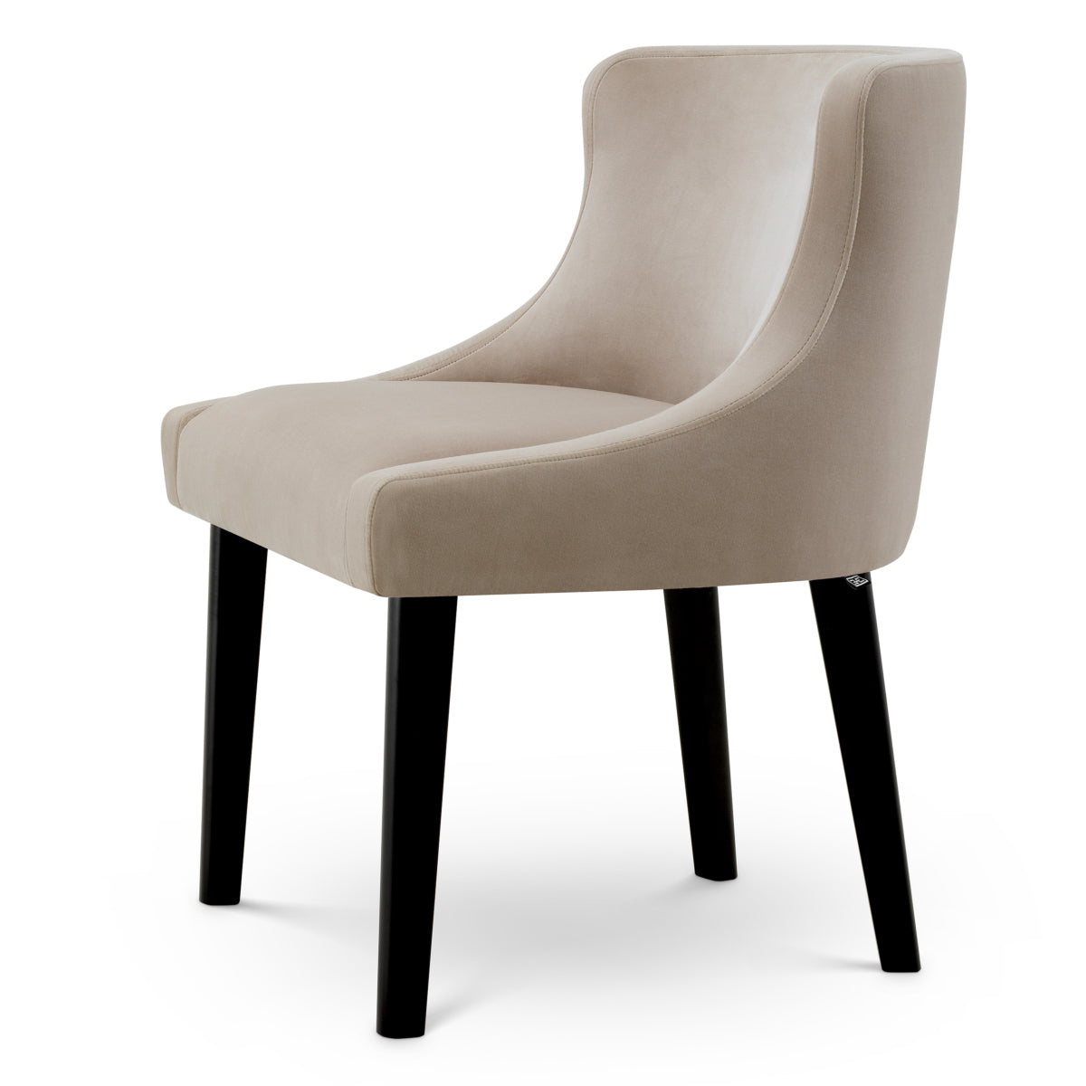 Brown Velvet Dining Chair Chavelle