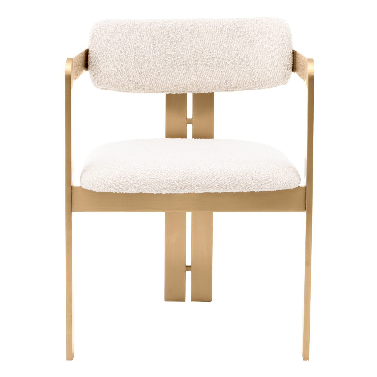 Barrel Bouclé Dining Armchair Donato