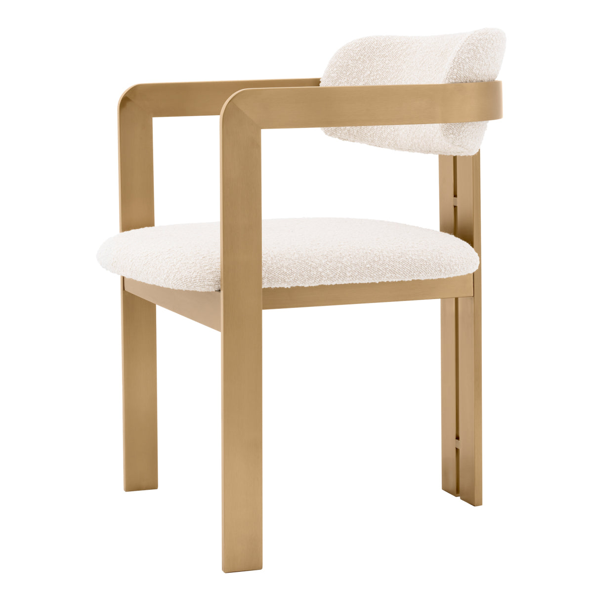 Barrel Bouclé Dining Armchair Donato