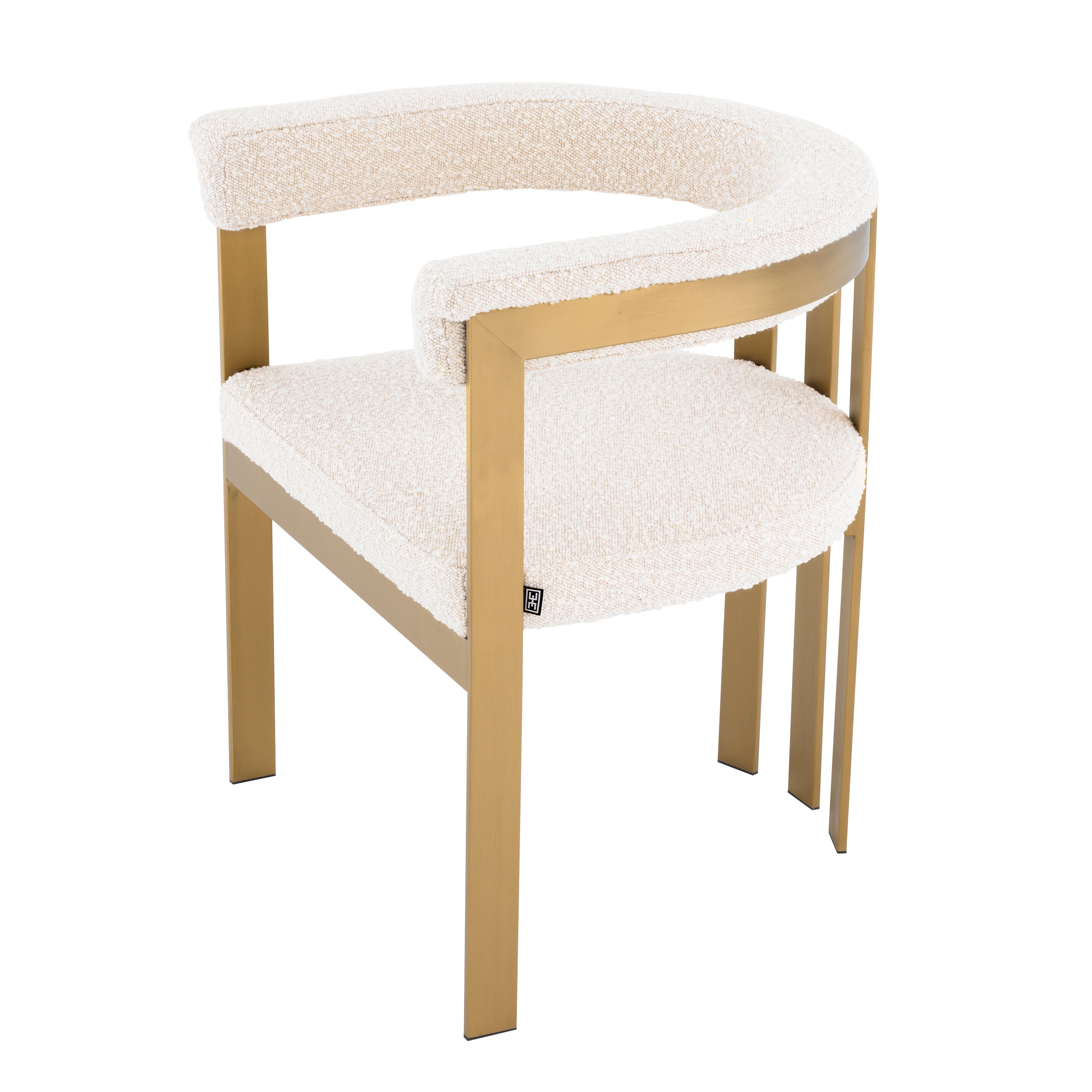 Bouclé Barrel Dining Chair Clubhouse