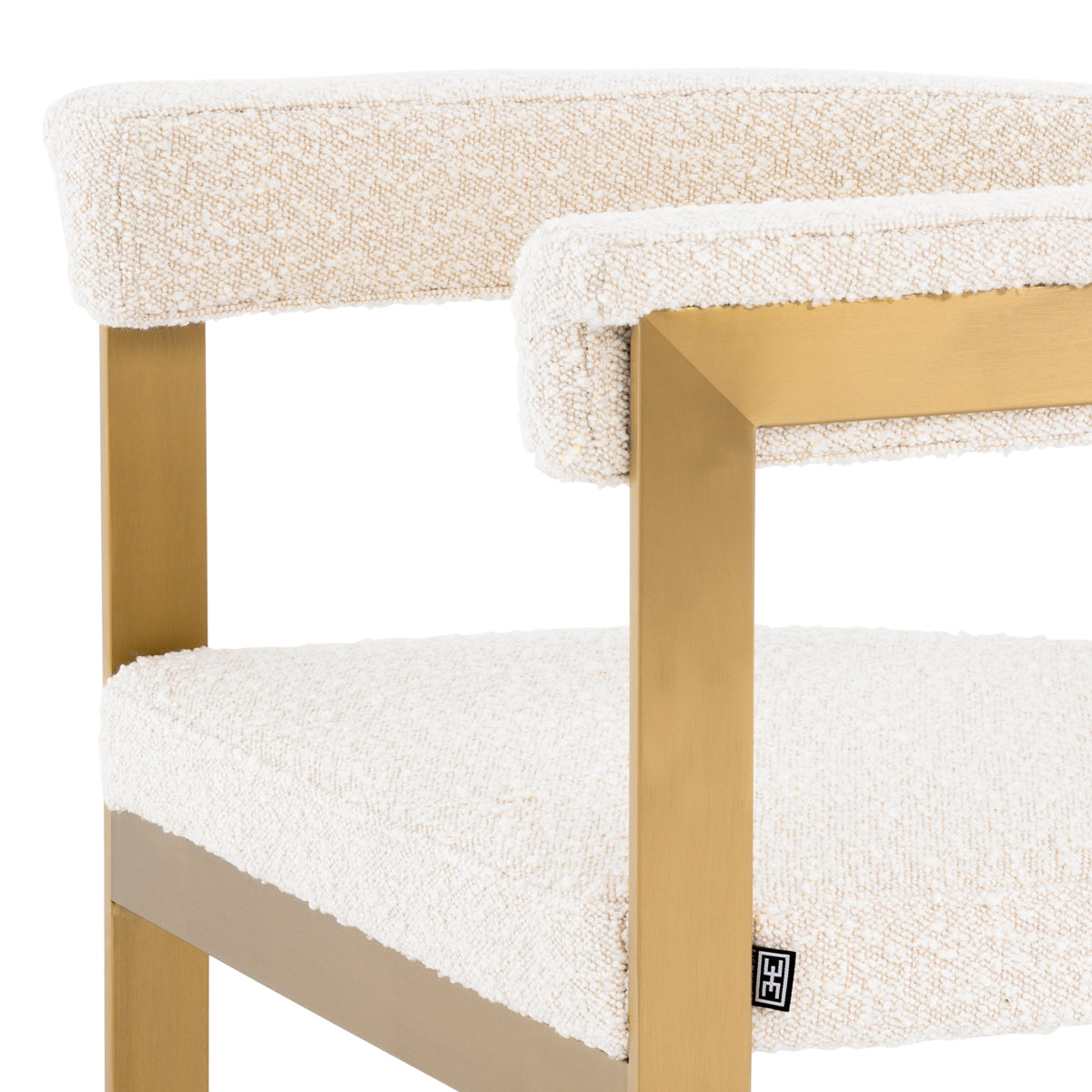 Bouclé Barrel Dining Chair Clubhouse