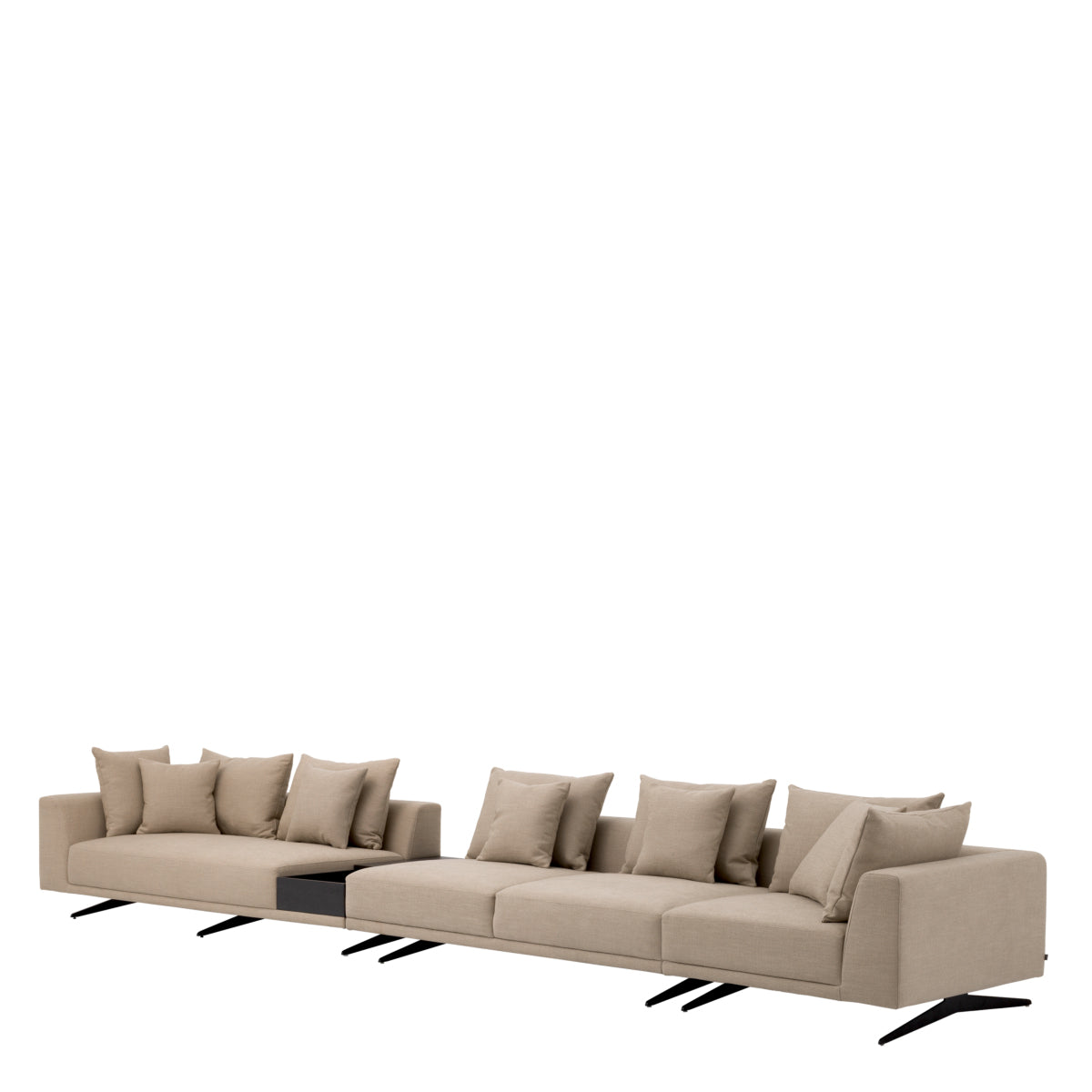 Avalon Sand Fabric Sectional Sofa Endless