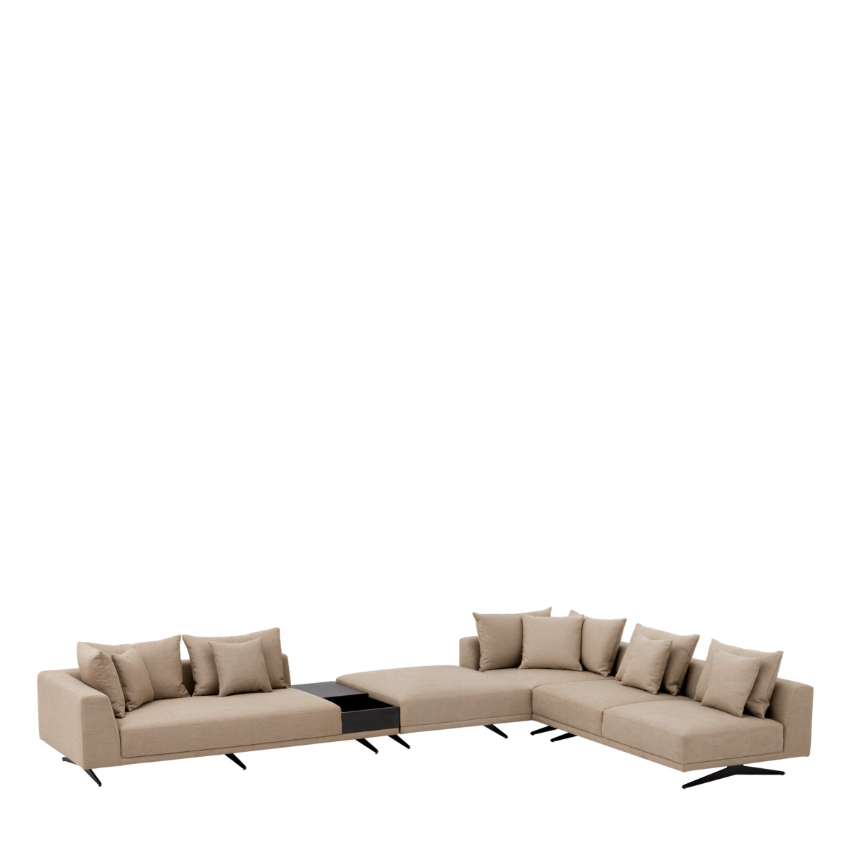 Avalon Sand Fabric Sectional Sofa Endless