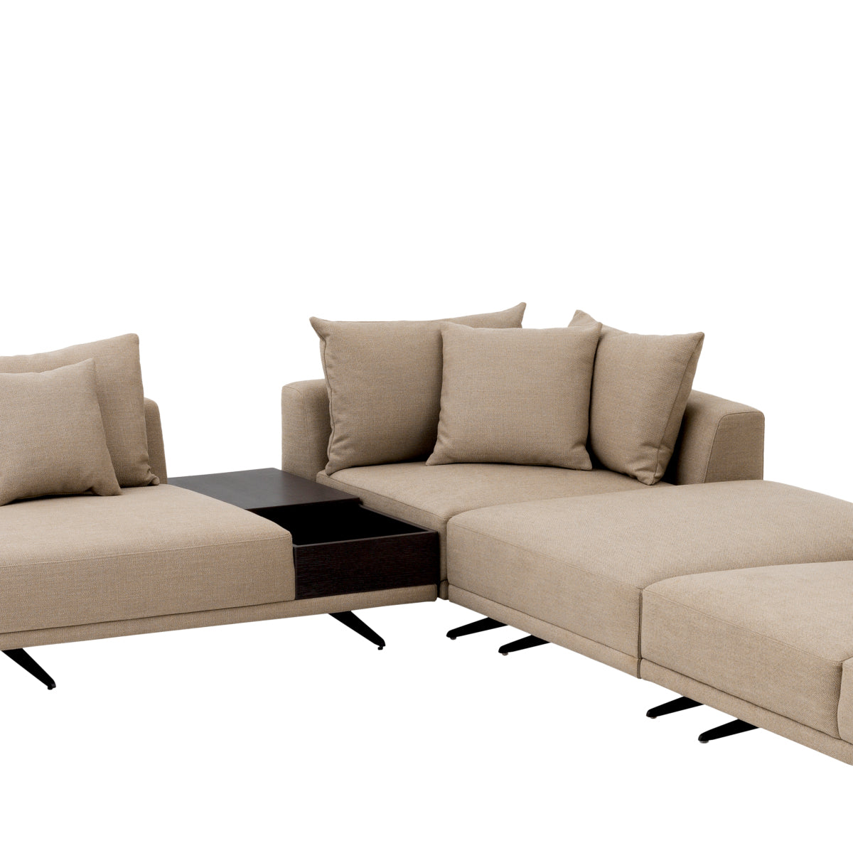 Avalon Sand Fabric Sectional Sofa Endless