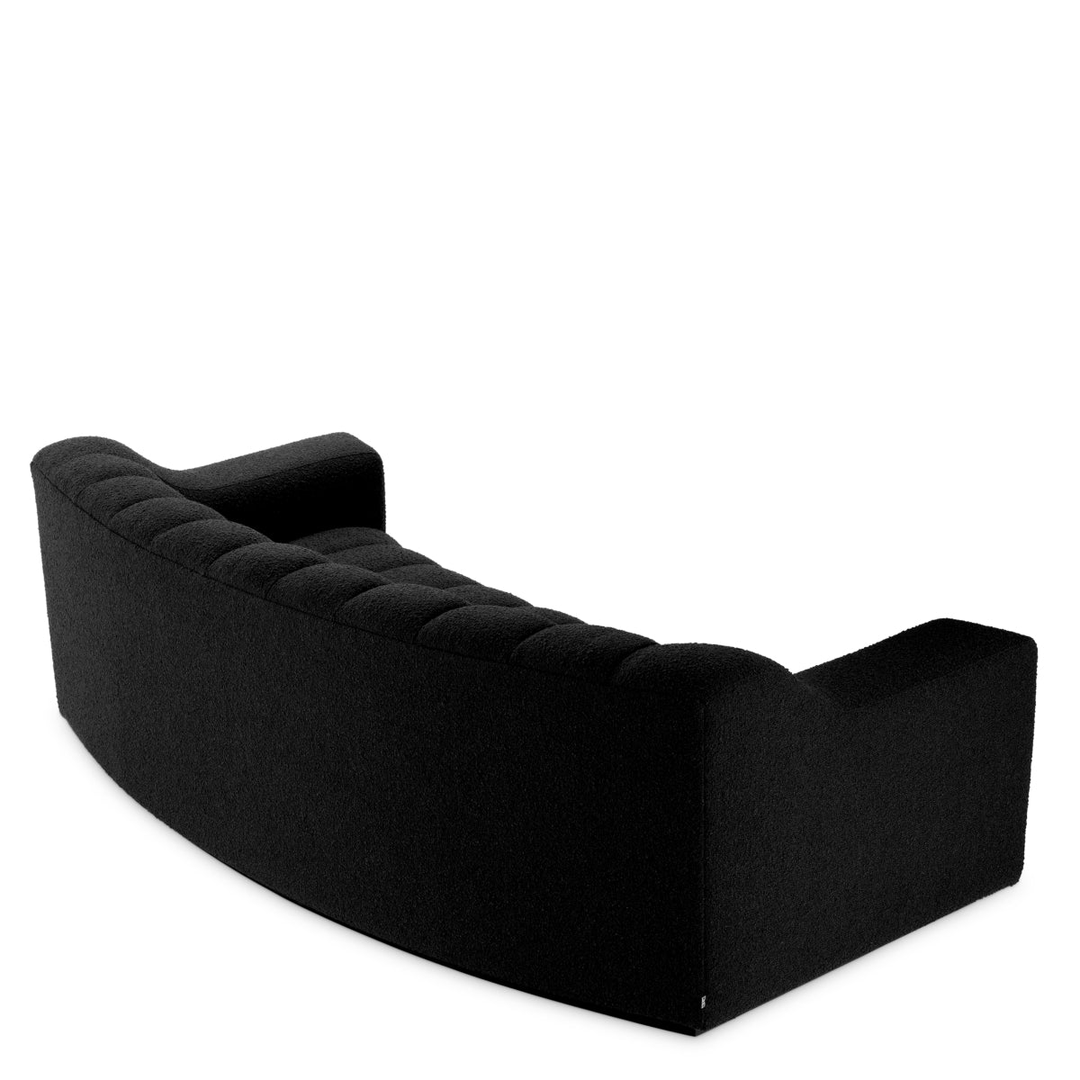Black Channeled Boucle Sofa S Kelly