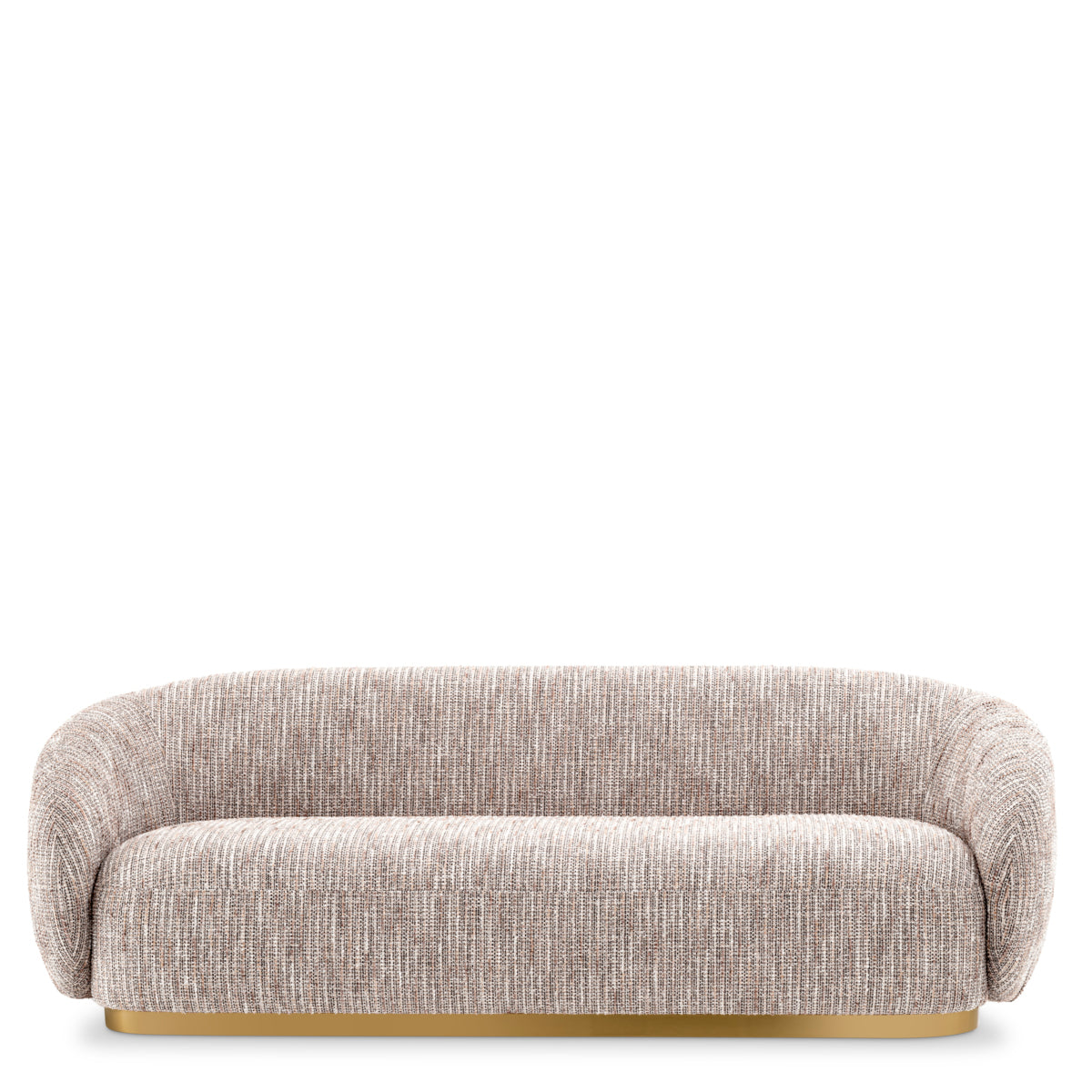 Beige Curve Upholstered Sofa Brice