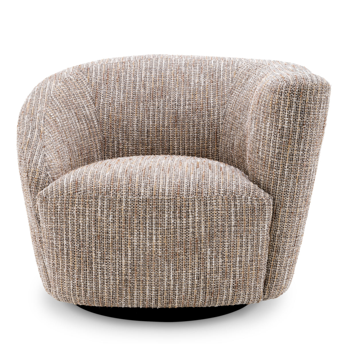 Right Asymmetrical Beige Swivel Chair Colin