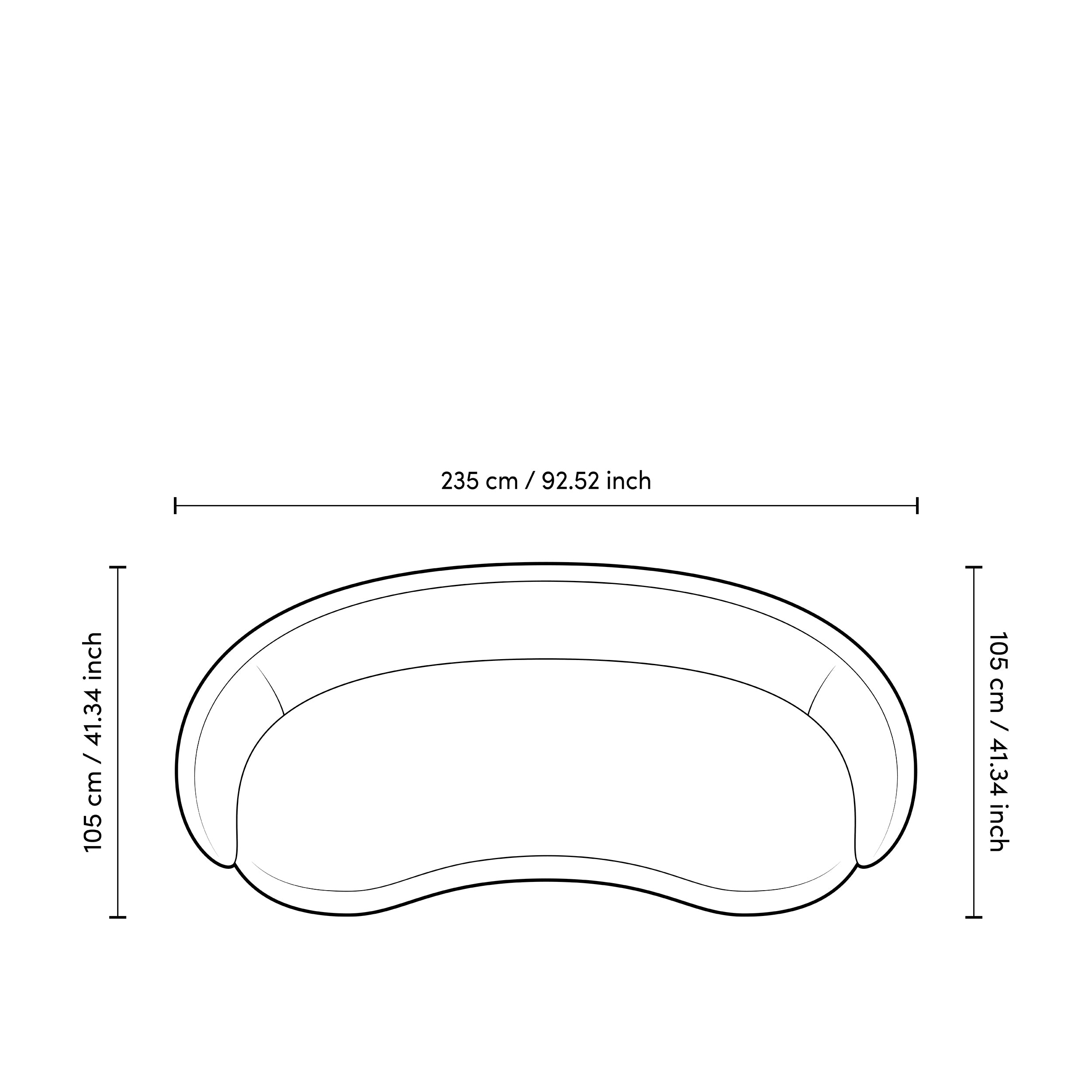 Minimalist Off-White Sofa Amore
