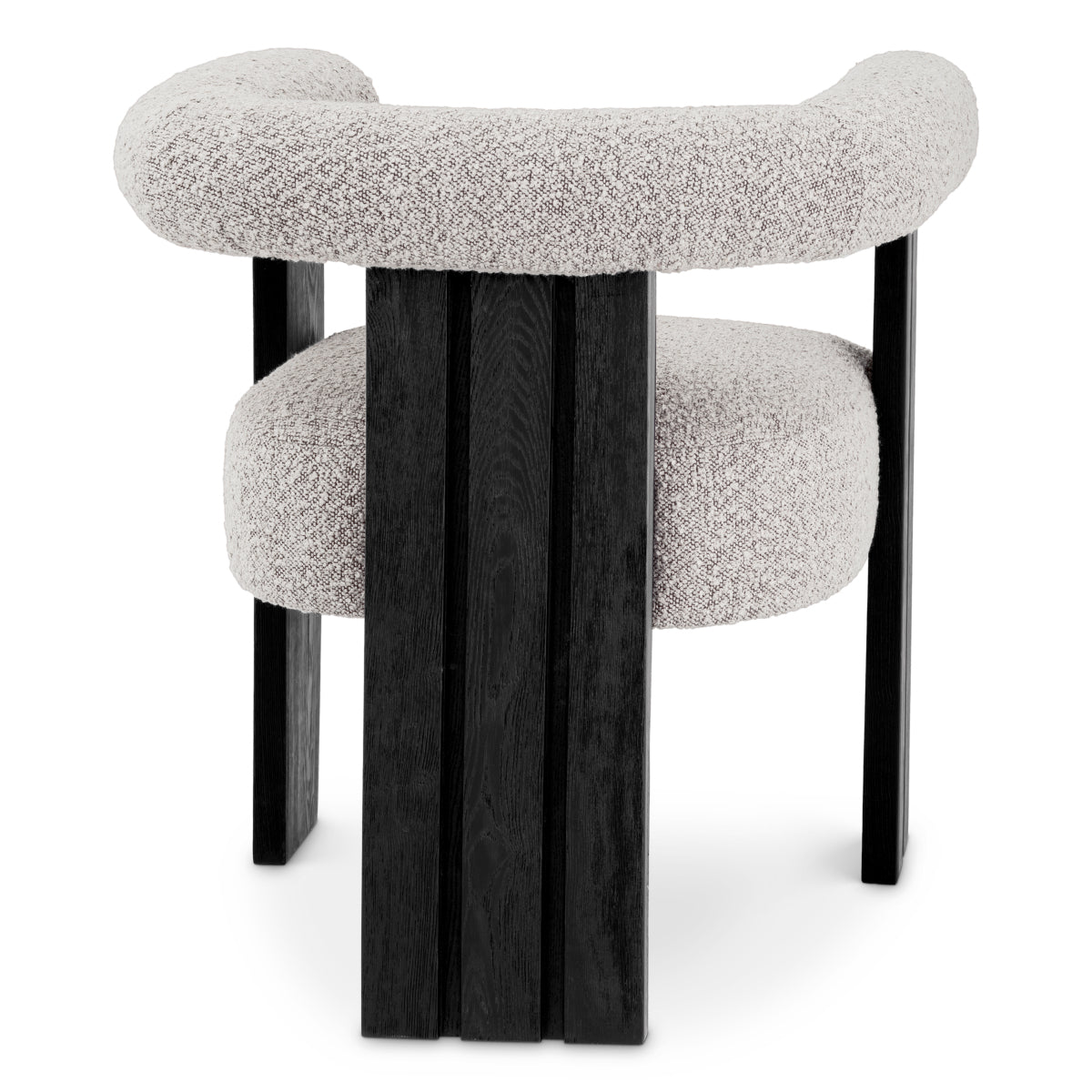Bouclé Gray Dining Chair Percy
