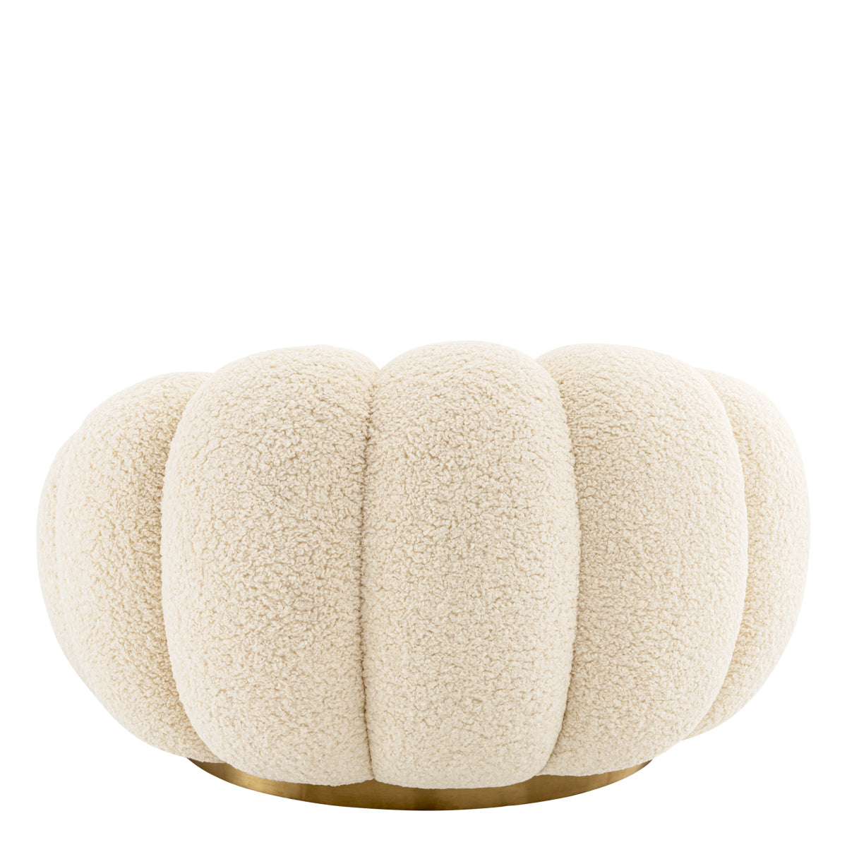 White Flower Design Swivel Chair Mello