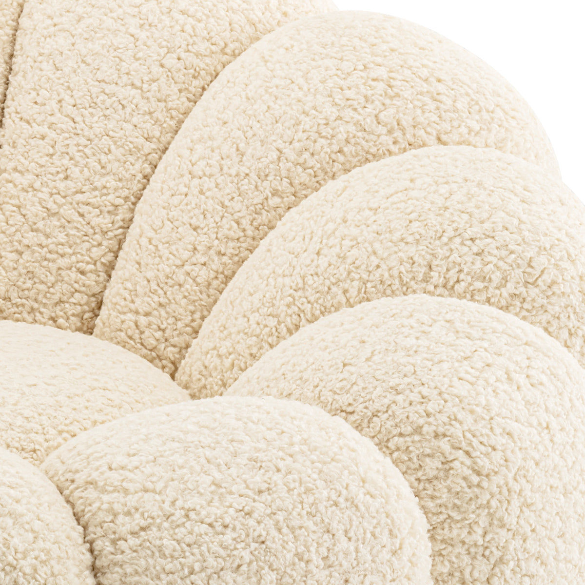 White Flower Design Swivel Chair Mello