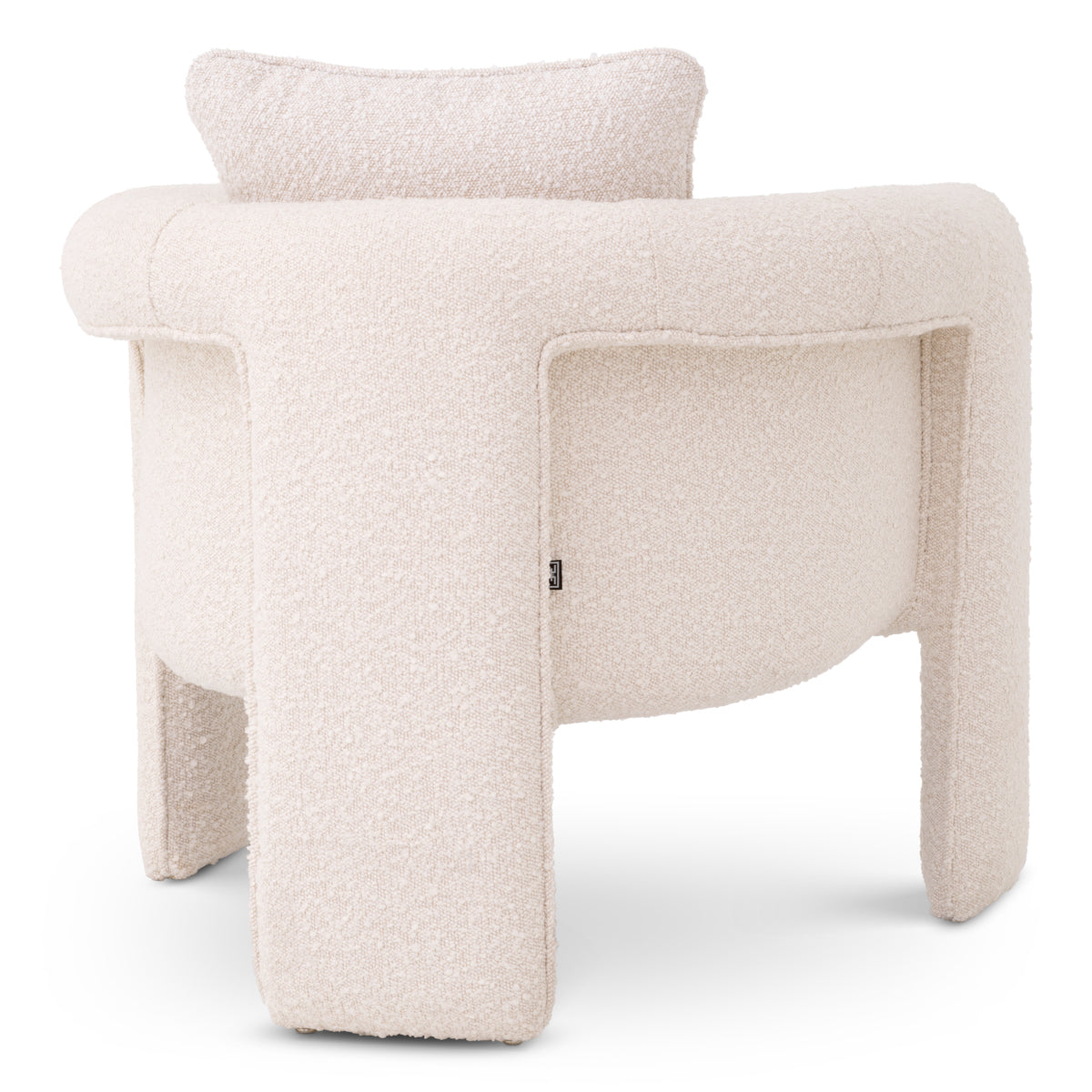 Cream Bouclé Lounge Chair Toto
