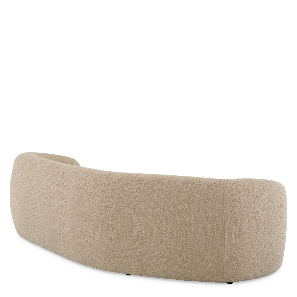 Boucle Sand Curved Sofa Blaine