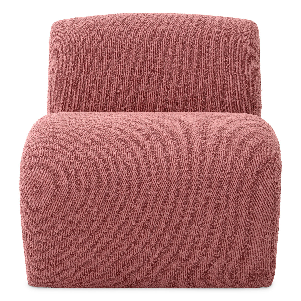 Pink Bouclé Accent Chair Vignola