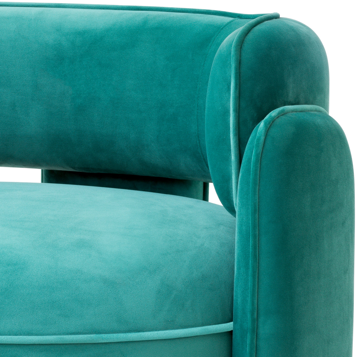 Turquoise Velvet Modern Accent Chair Chaplin