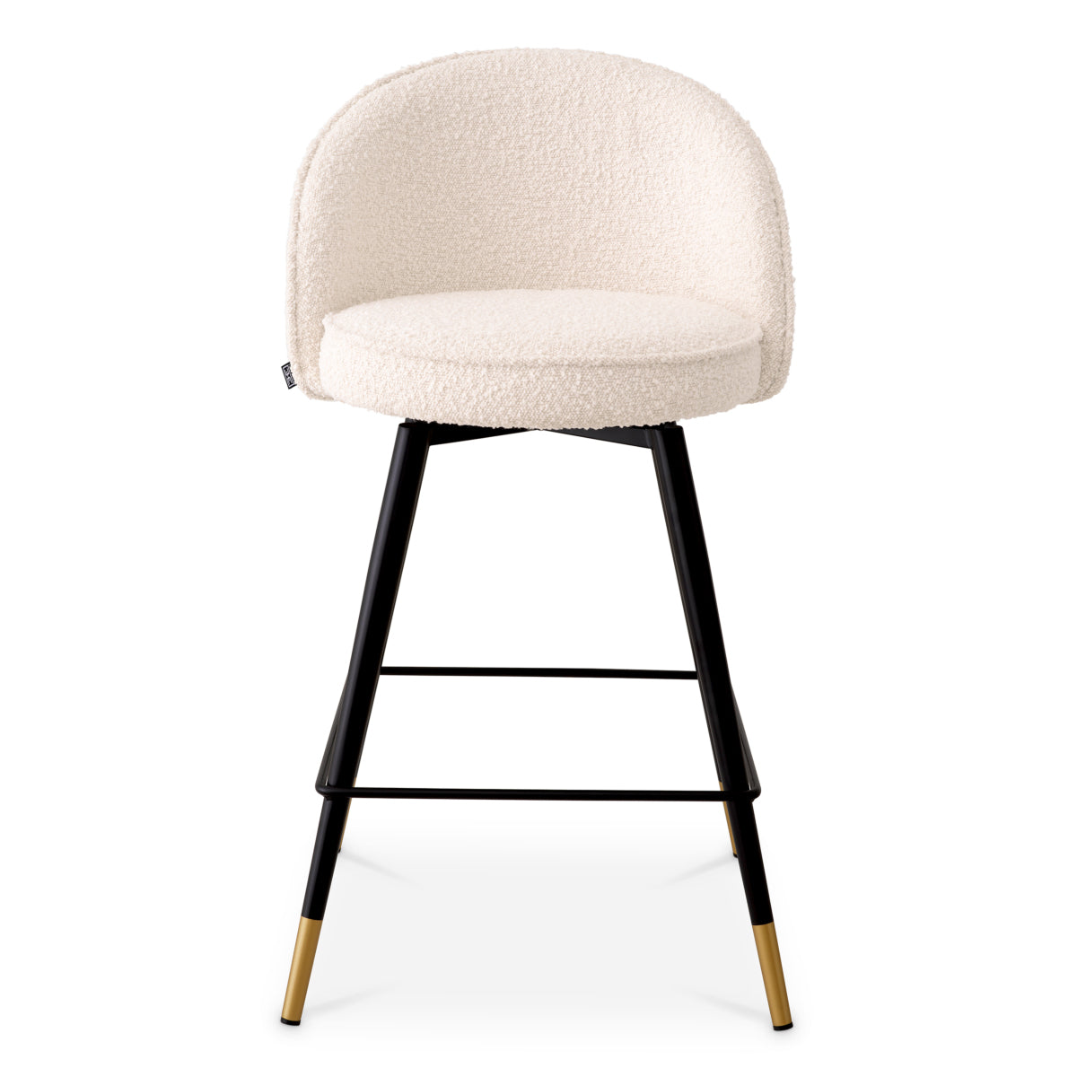 White Swivel Counter Stools (2) Cooper